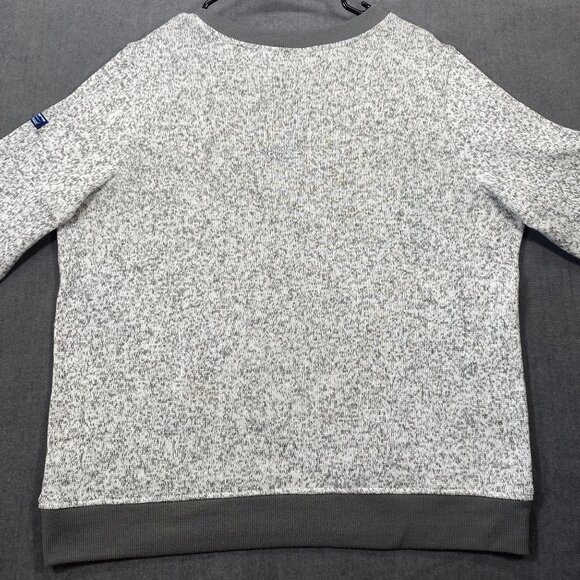 L.L.Bean Heathered Gray Crewneck Sweatshirt Mens Size L Recycled Polyester Blend - Picture 3 of 11